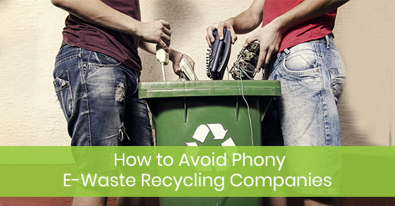 Éviter les fausses entreprises de recyclage des déchets électroniques - eCycle Solutions