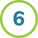 Icône de l'étape six